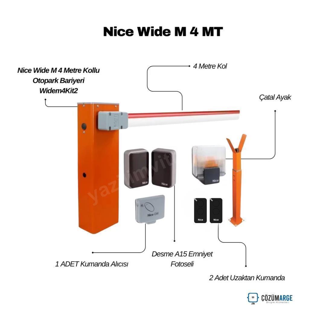 Nice Wide M 4 Metre Kollu Otopark Bariyeri Seti Kit2