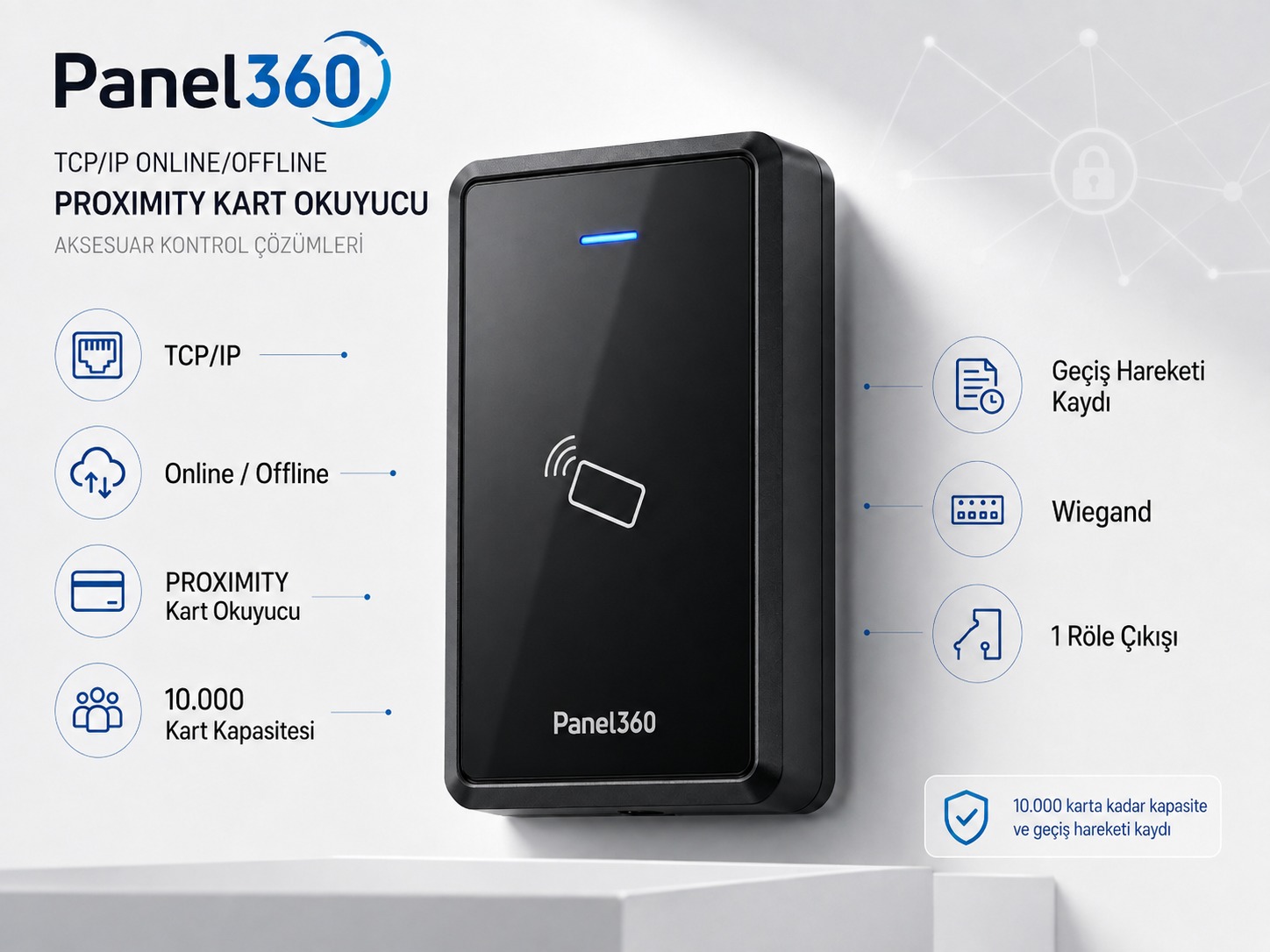 TCP/IP Online / Offline - Proximity Kart Okuyucu - Wiegand